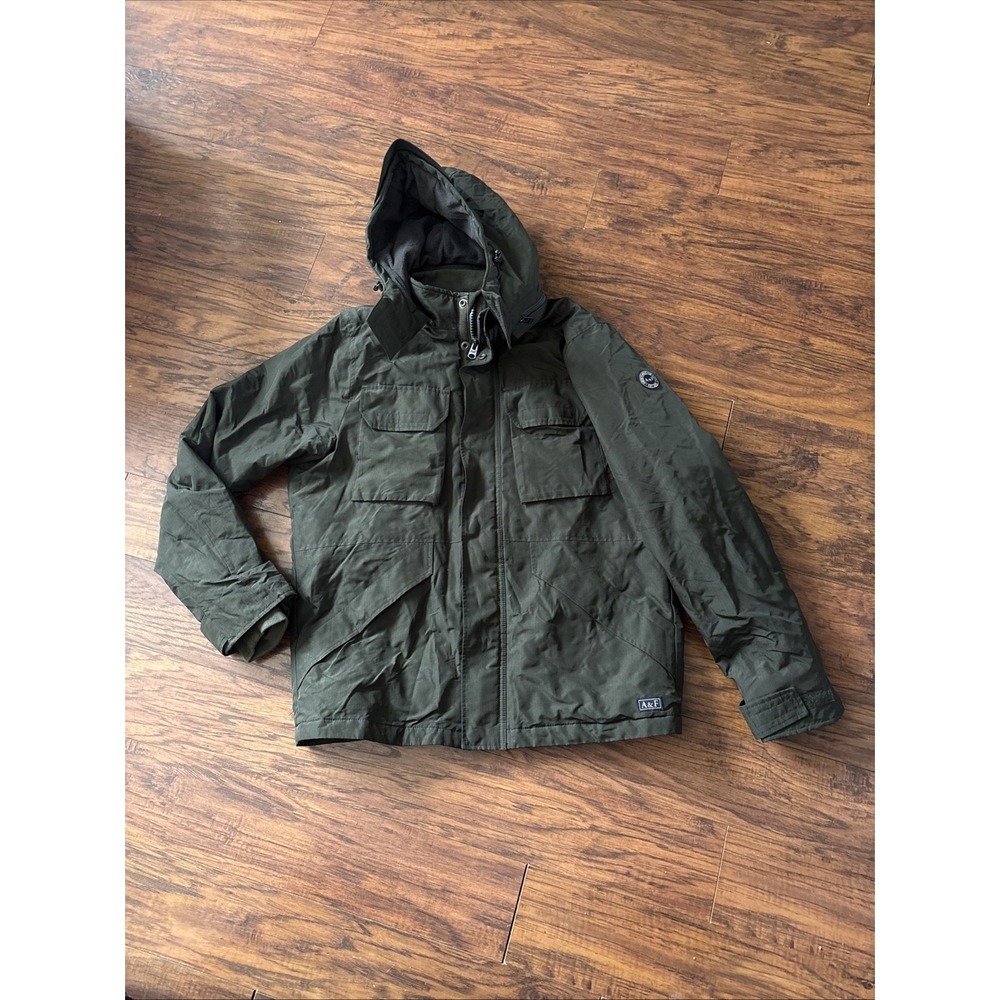Abercrombie & Fitch Jacket Women's Utility Coat  Military Style Parka Large